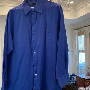 Men’s royal blue shirt slim fit